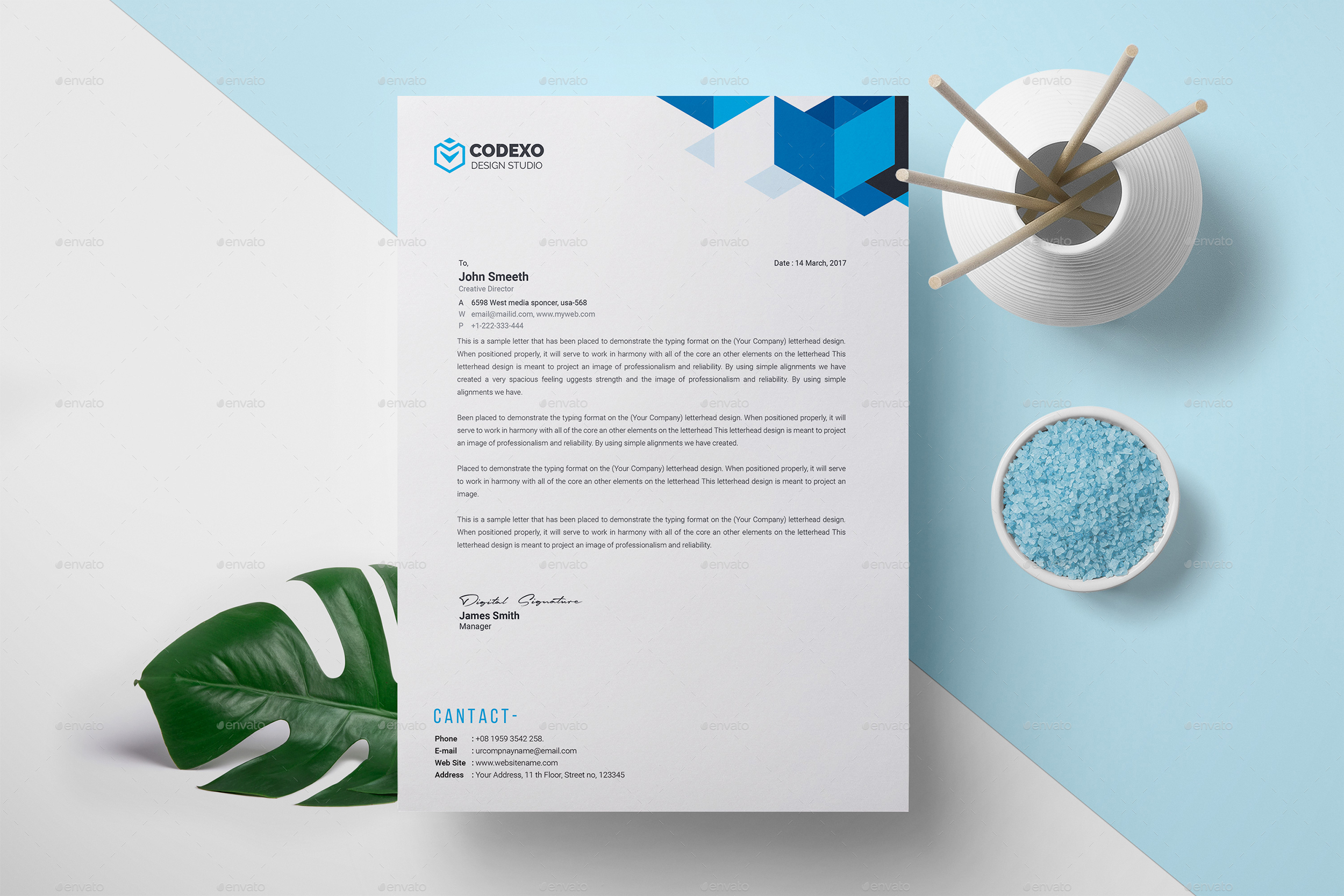 Letterhead Template, Print Templates GraphicRiver